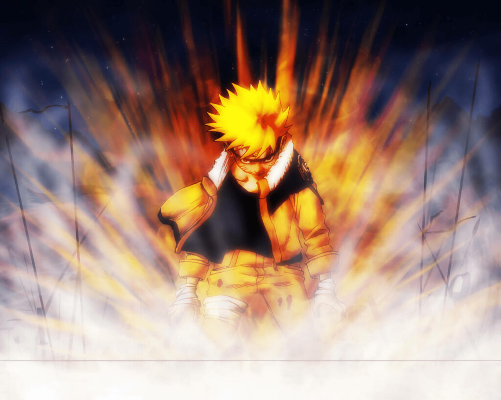 Unleashing the Inner Power: Anime Naruto's Captivating Chakra Display Wallpaper