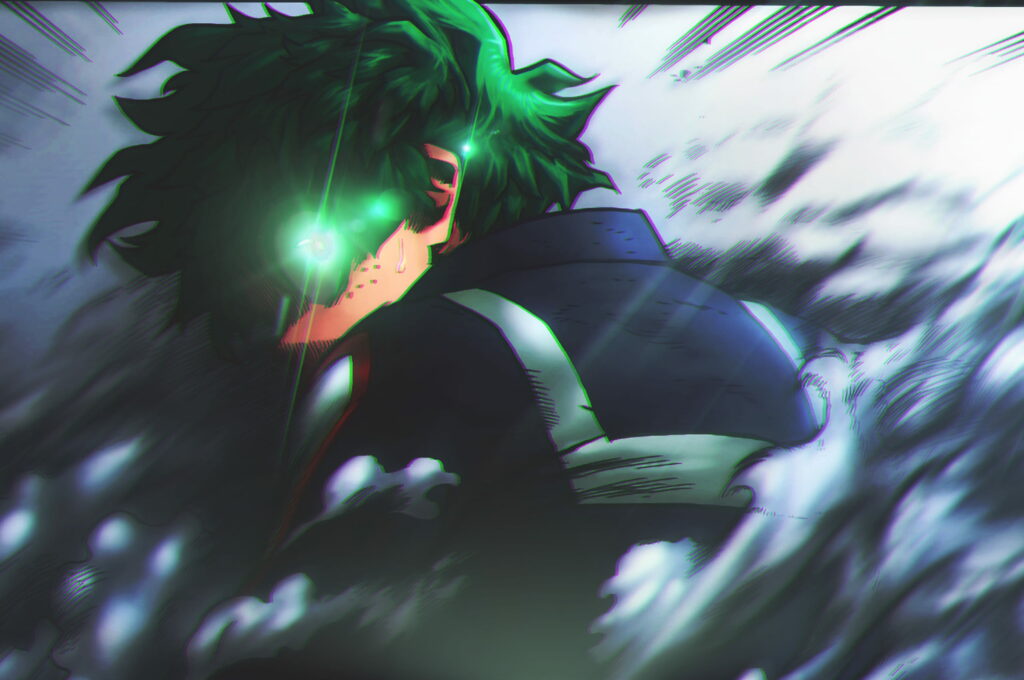 Shadowed Might: Intense Deku HD Wallpaper