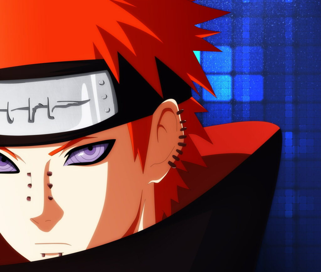 Yahiko and the Path of Pain: A Vibrant Anime Wallpaper