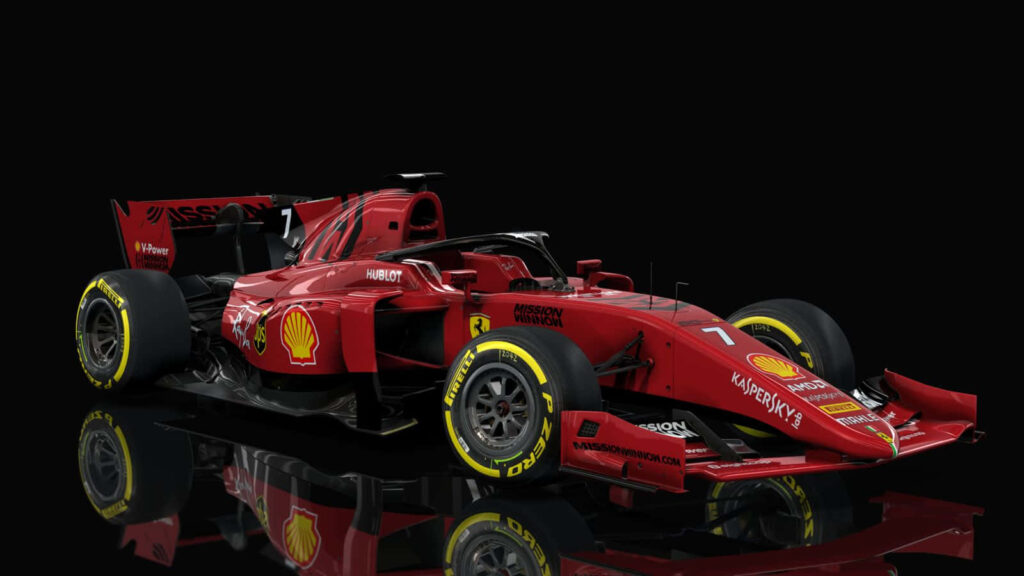 Unleashing the Power: Ferrari F1 2019 Takes on the Racing World in Style Wallpaper
