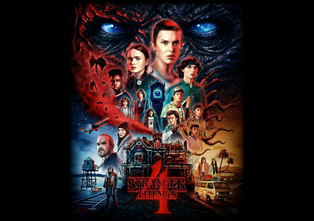 Stranger Things 4: Eerie and Vibrant HD Wallpaper for your Background