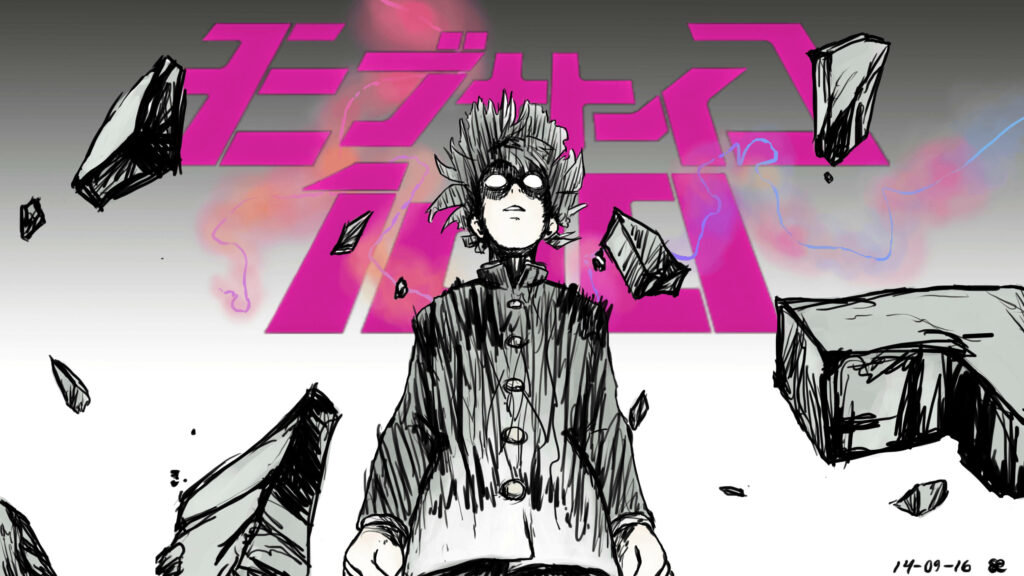Unravel Psychic Powers and Inner Self with Mob Psycho 100: Embark on a Spiritual Quest Alongside Mob in this Captivating Wallpaper