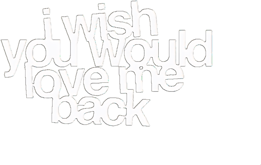 Unrequited Love Wallpaper: Black & White Text Design