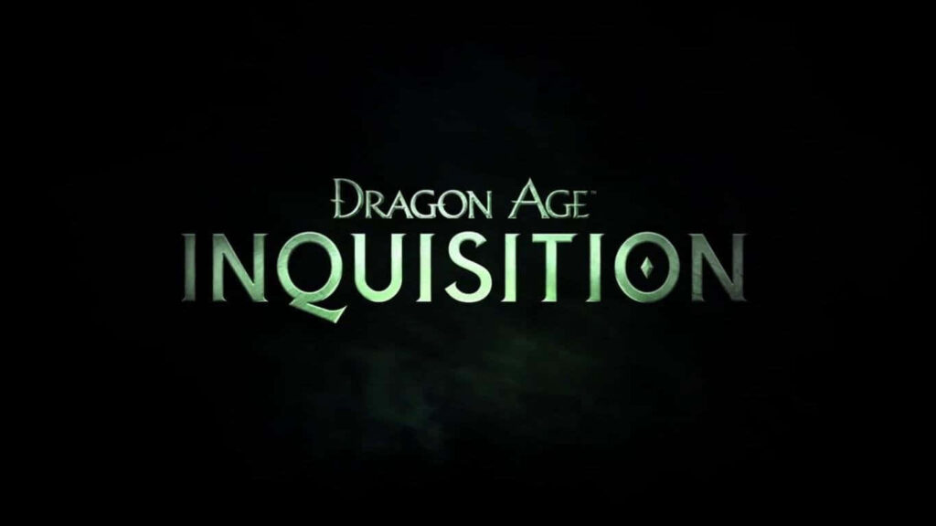 Dragon Age: Inquisition Logo on Dark Background - Fantasy Game Theme Wallpaper
