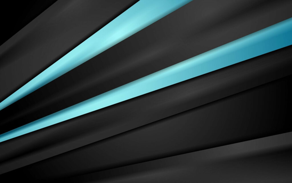 Ethereal Symphony: A Captivating Abstract Composition of Deep Blue and Light Blue Lines on a Dark Background Wallpaper
