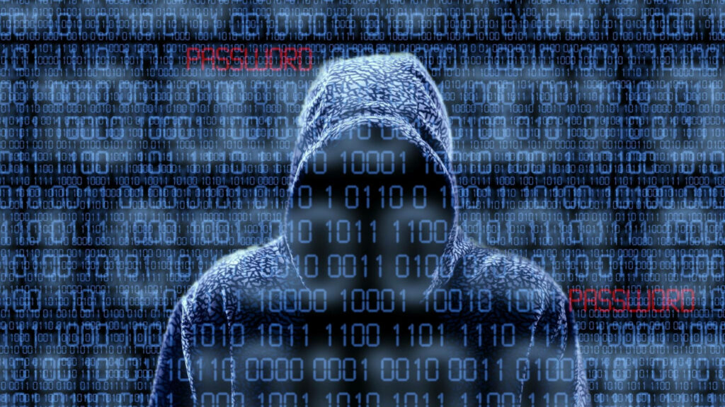 Unveiling the Digital Shadows: Surreal 4k Hacker Backdrop Engulfs Enigmatic Figure Wallpaper