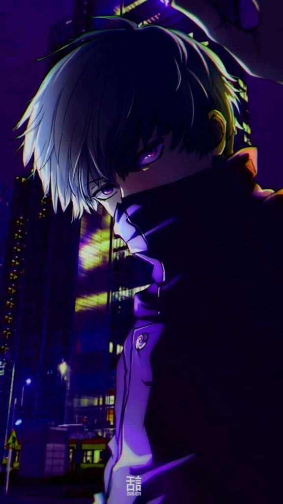 Enigmatic and Mysterious: Toge Inumaki (Jujutsu Kaisen) Graces this Anime Boy Dark Wallpaper
