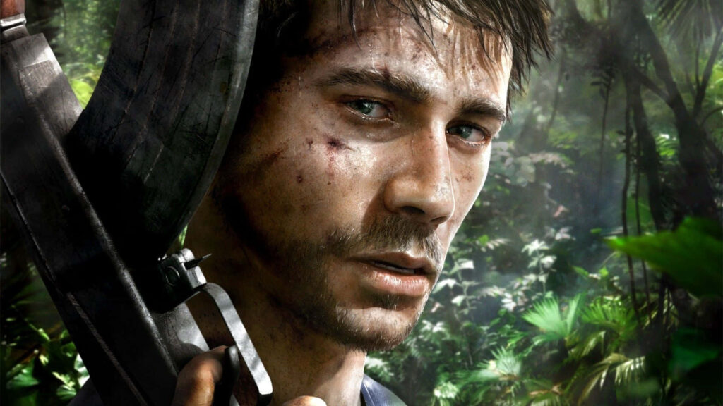 Intense Jason Brody Wallpaper: Action & Adventure in Far Cry 3 Jungle