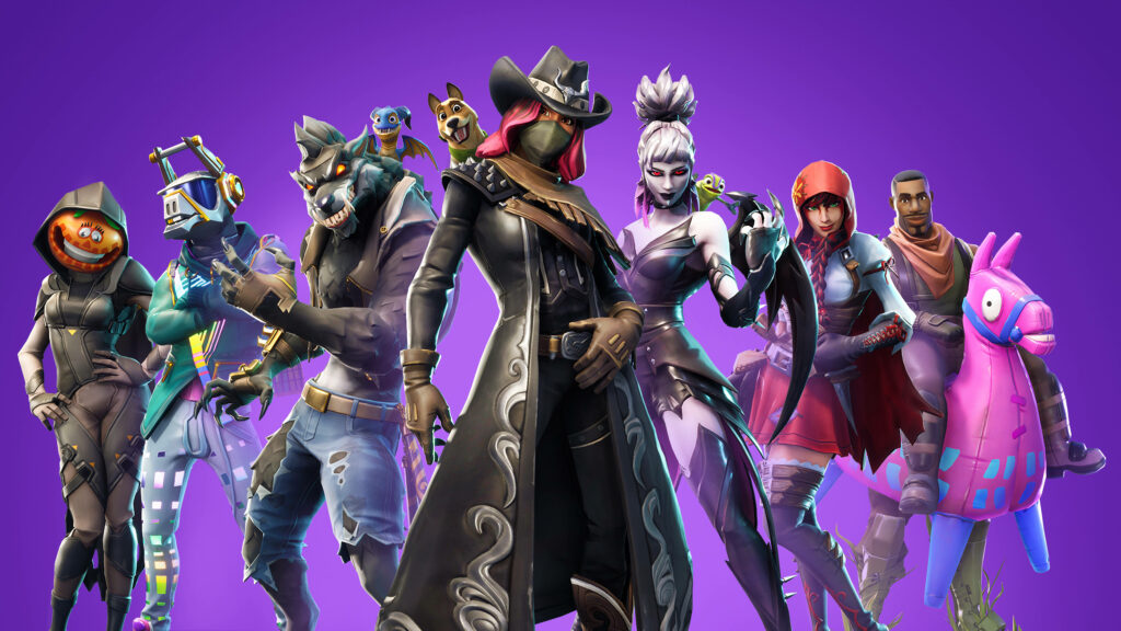 7680x4320 UHD 8K Unveiling the Ultimate Arsenal: Iconic Fortnite Characters Taking the Battleground by Storm - Epic Game Fanatics' Dream Wallpaper