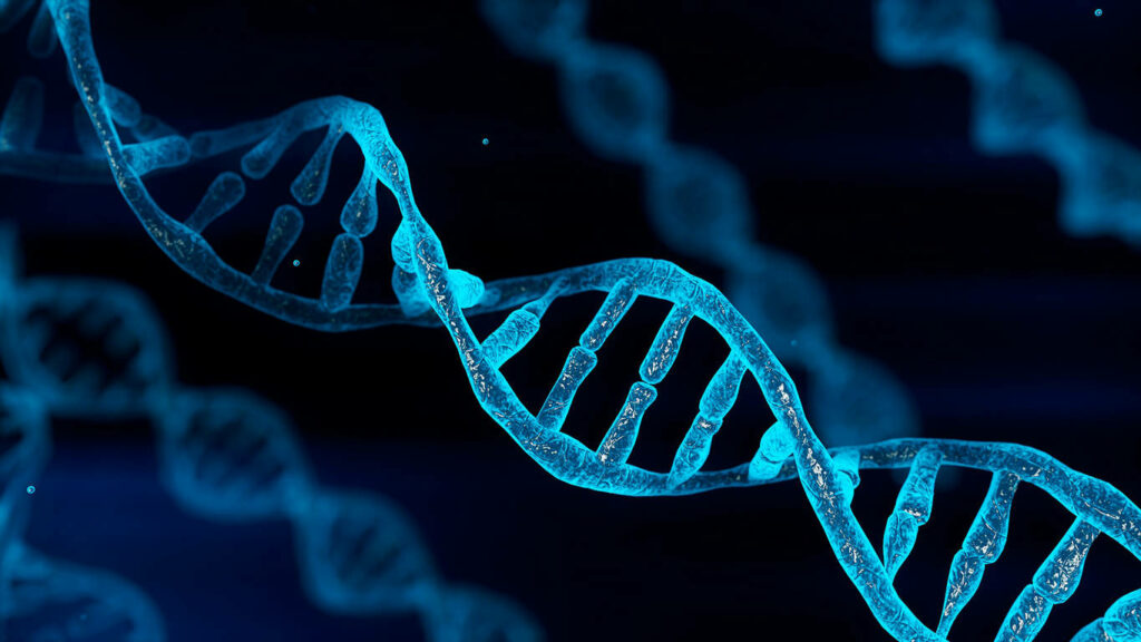 Molecular Marvels: Mesmerizing DNA Artwork for your Science Desktop Wallpaper