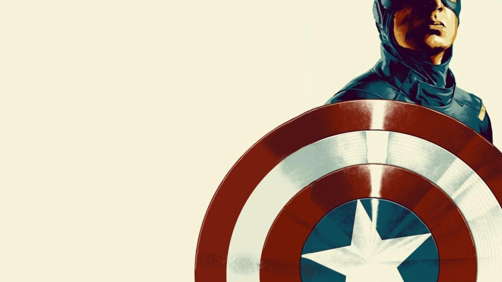 The Indomitable Guardian: Captain America Defends the Nation with Unwavering Resolve Wallpaper