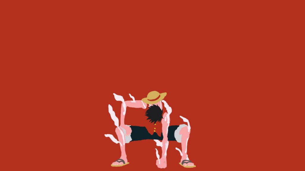 Straw Hat Luffy Unleashes his Spirit – Embarking on an Epic Voyage! Wallpaper