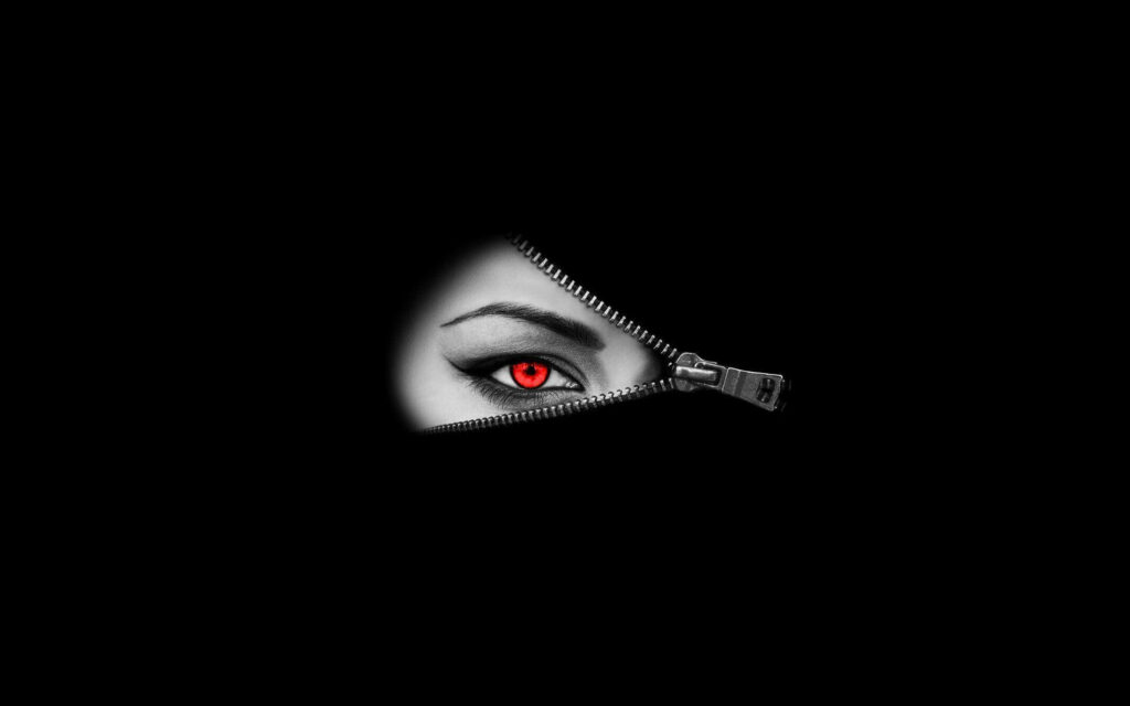Unzipping the Secrets of Sick Red Eyes: A Daring Wallpaper That Stares Right Back at You