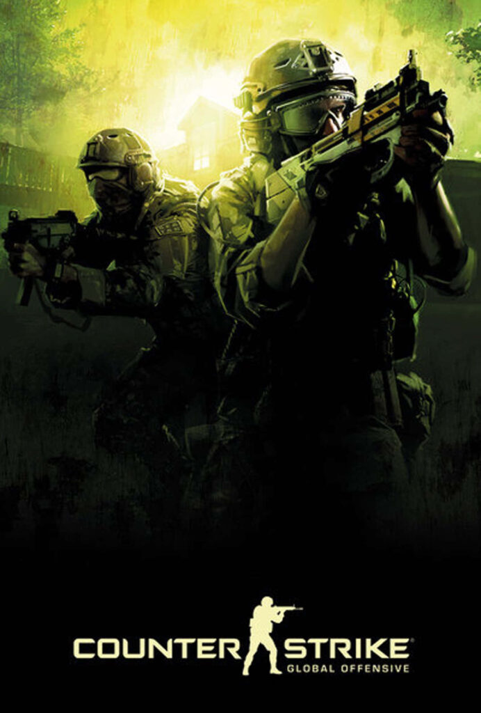 Counter-Strike Global Offensive Green Poster Background Wallpaper