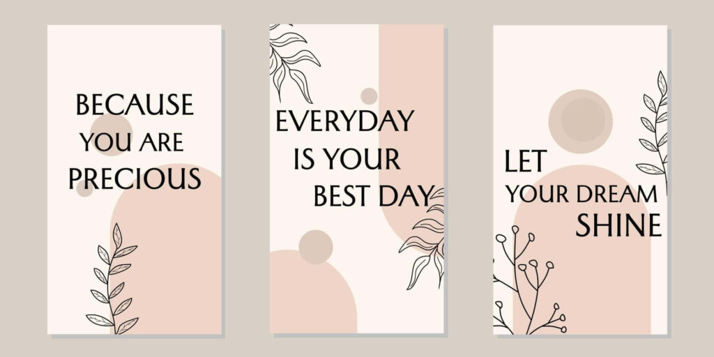 Uplifting Quote Wallpaper: Elegant Designs in Soft, Neutral Tones