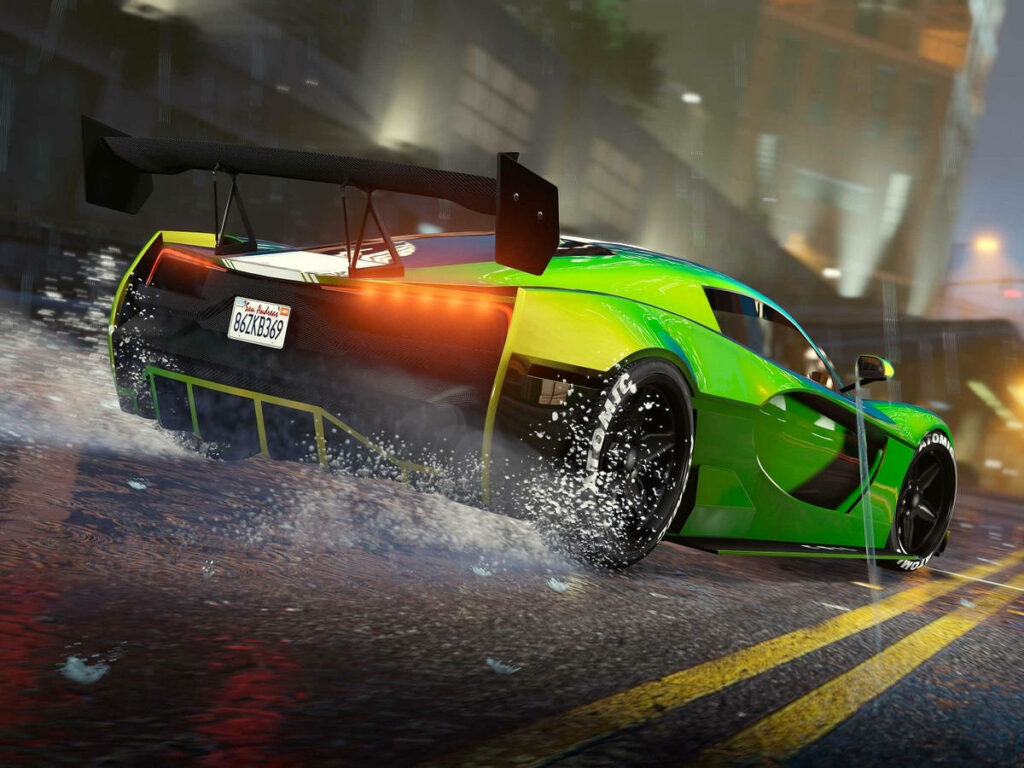 Vibrant Playground of GTA 5: Rockstar Games Presents an Epic Cityscape Adventure! Wallpaper