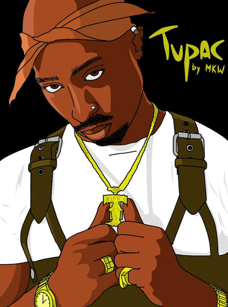 Iconic Tupac: Street Poetry Unleashed! Wallpaper