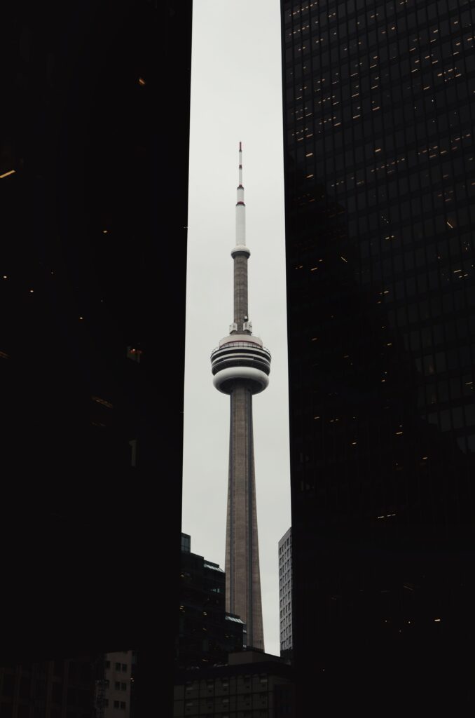 Urban Mystery: Towering Structure Wallpaper Background