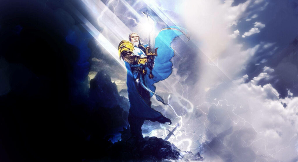 Heroic Uther Lightbringer Wallpaper from Hearthstone - Dynamic Art