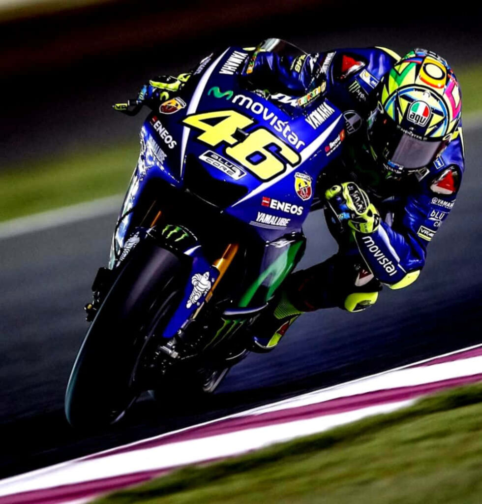 Electrifying Valentino Rossi 2015 Qatar GP Wallpaper Background #46