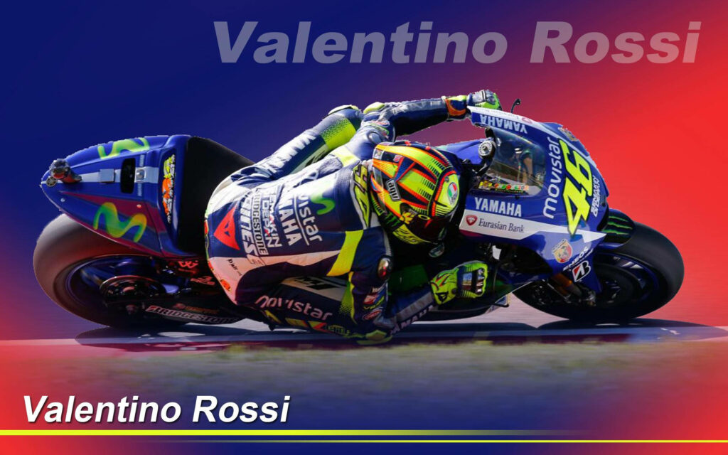 Vibrant Valentino Rossi Wallpaper: MotoGP Action & Style