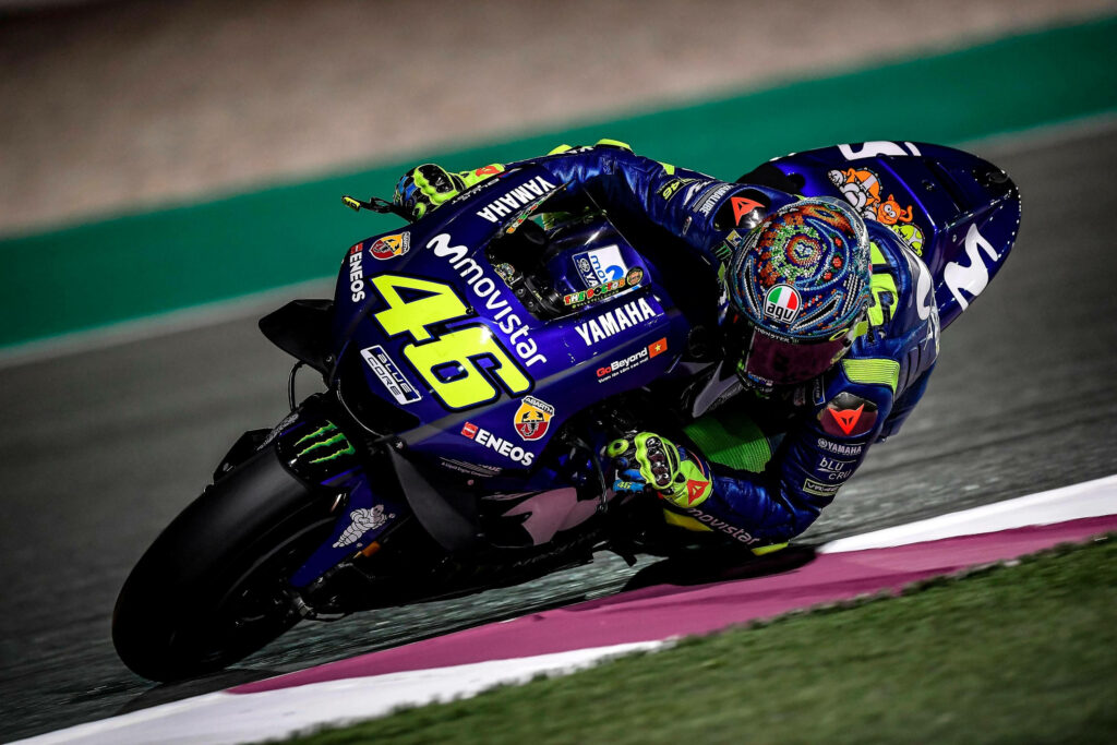 Valentino Rossi Qatar 2018 MotoGP Wallpaper - Iconic #46 Racing Action