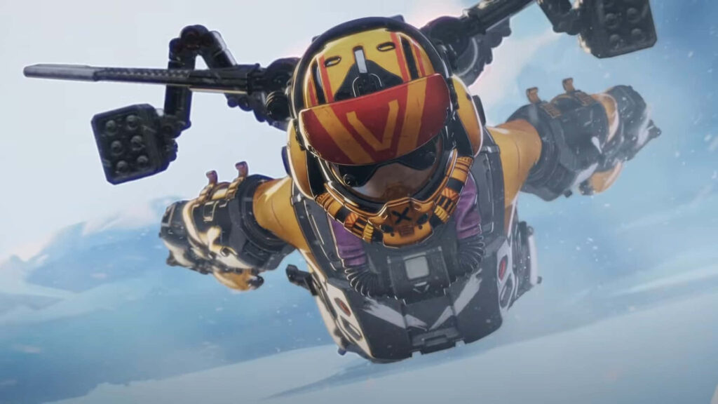 Apex Legends Valkyrie flying with jetpack dynamic wallpaper inspired by game trailer highlights