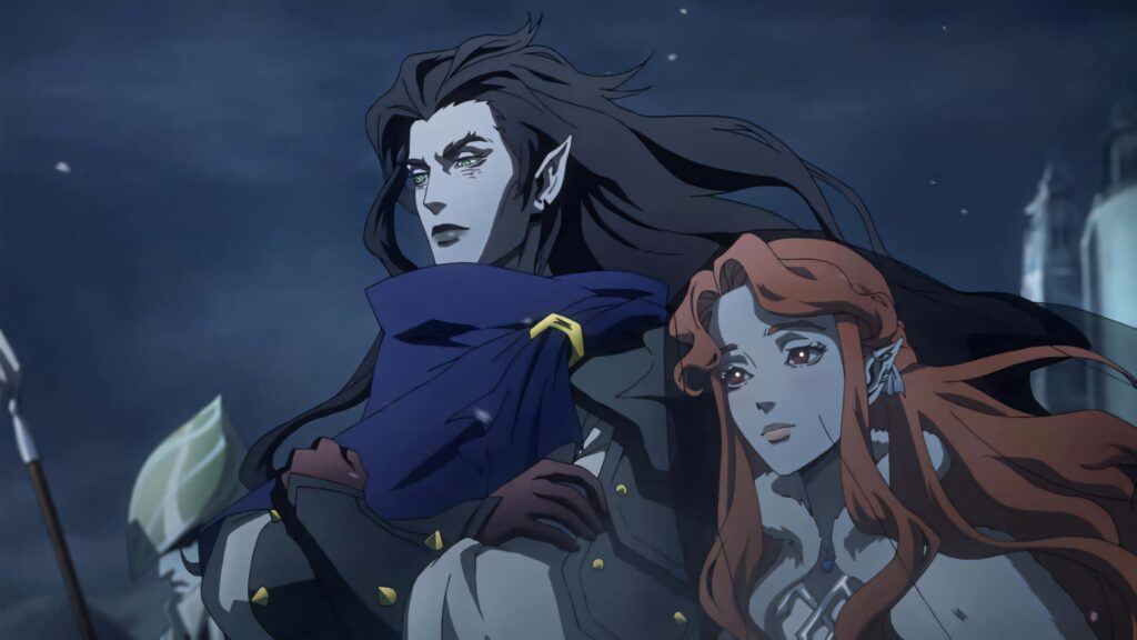 Dark Vampire Couple Wallpaper from Castlevania - Atmospheric Background