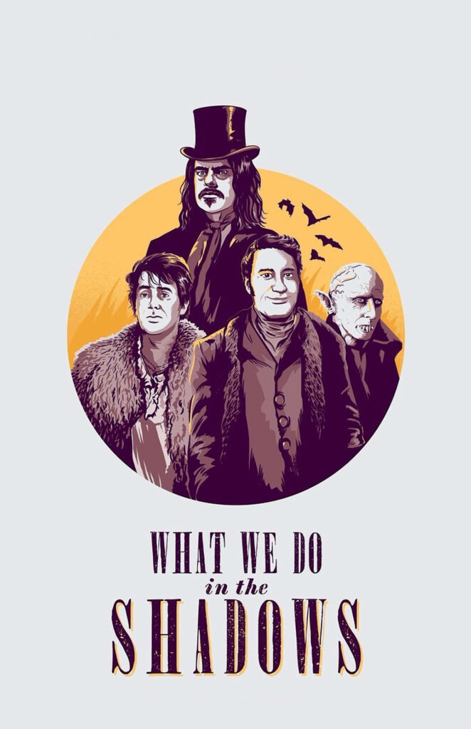 Vampire Vector Art Poster: What We Do in the Shadows Wallpaper