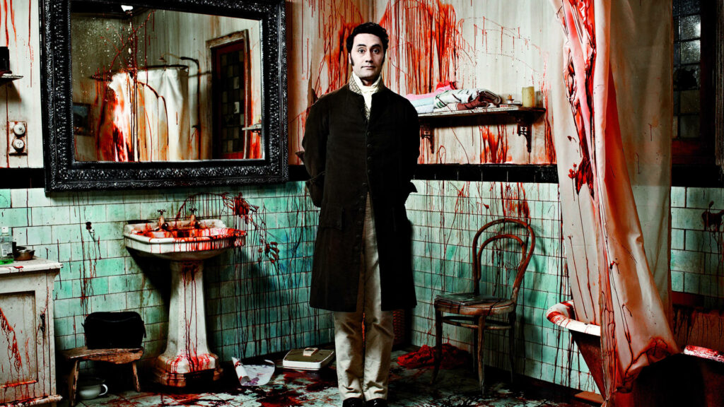 Vampire Bathroom Wallpaper - Eerie & Comedic *What We Do In The Shadows*