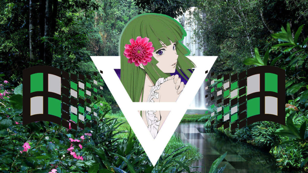 Futuristic Cutie: Ranka Lee Embraces Vaporwave Vibes with a Floral Twist Wallpaper