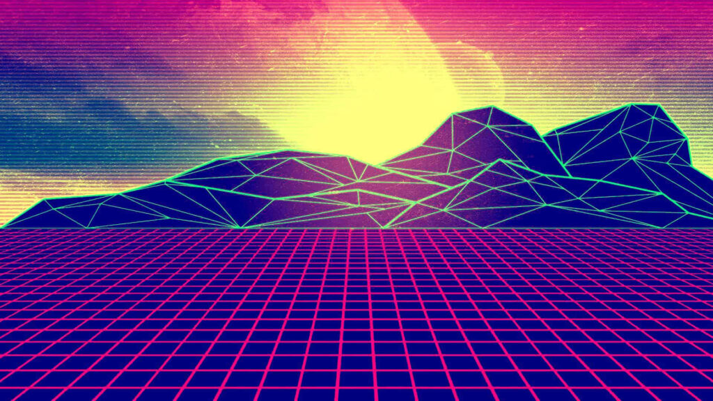 Futuristic: Neon Glows and Celestial Vapors Set the Stage Wallpaper