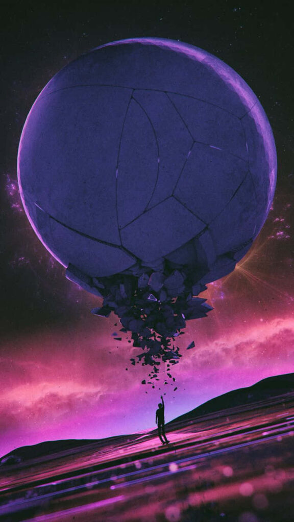 Escape Reality: Dive into the Mind-Bending Cyberverse with Vaporwave Iphone - A Mesmerizing Journey through Neon Galaxy Wallpaper