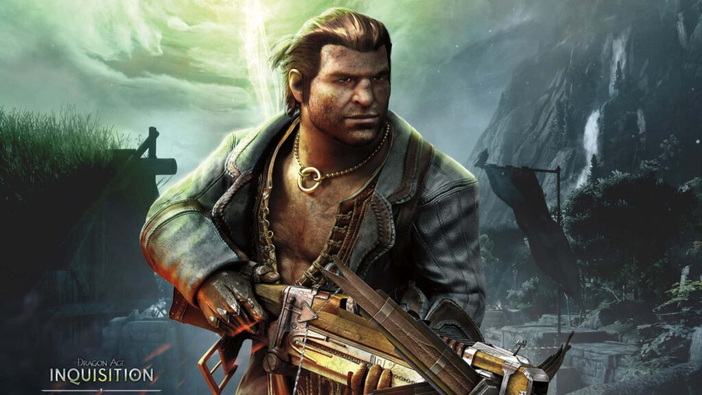 Varric Tethras Wallpaper - Dragon Age: Inquisition Fan Art with Medieval Landscape