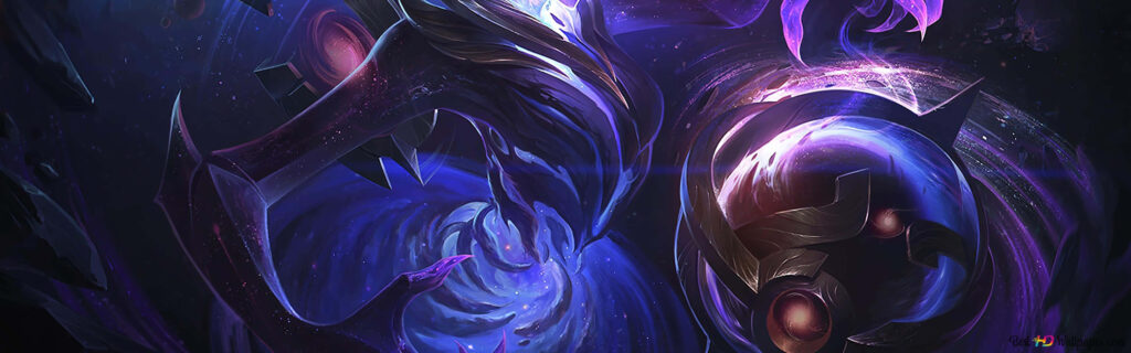 Unleashing The Power: VelKoz Confronts His Next Rift Trial Wallpaper