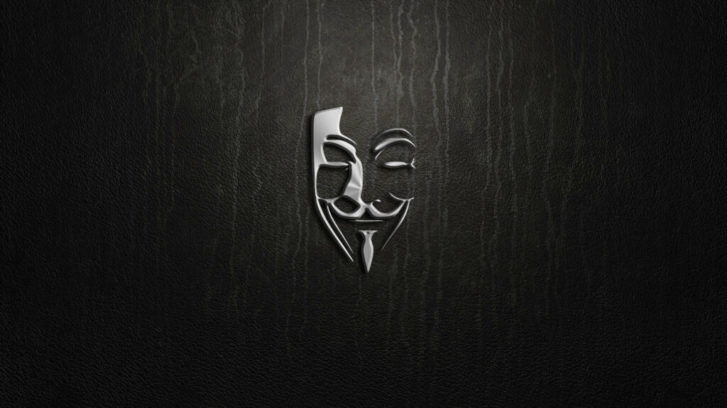 Unveiling the Mysterious Vendetta: HD Background Image Features Iconic Hacker Mask Wallpaper