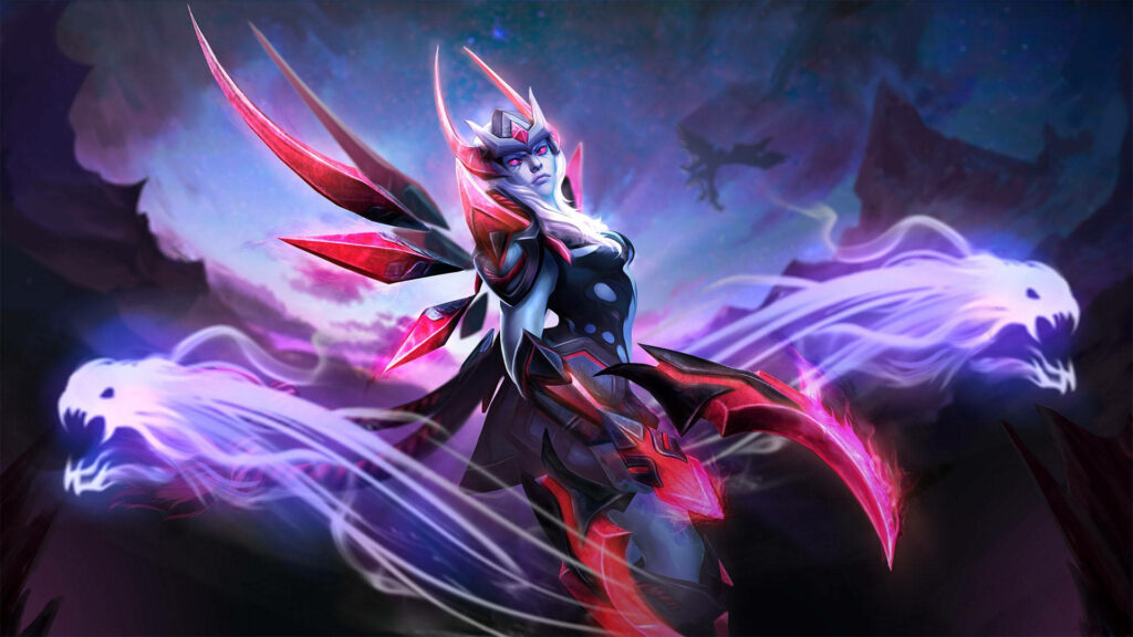 The Ethereal Avenger: A Captivating Vengeful Spirit Rises in Dota 2 Wallpaper