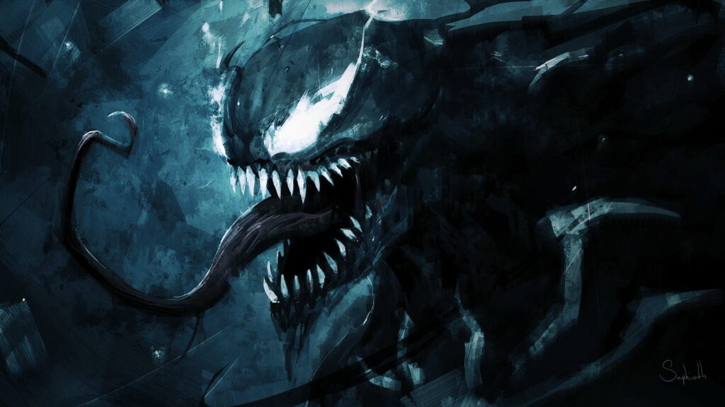 Venom: Unleashing the Dark Superhero in Mesmerizing Artworks! Wallpaper