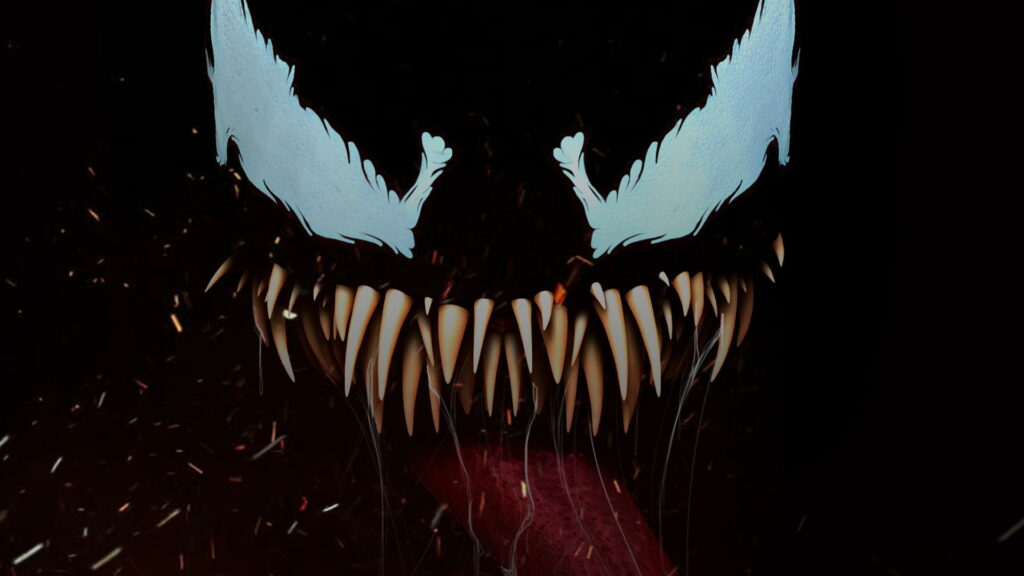 The Venomous Closeup: Incredible Digital Artwork in HD Wallpaper