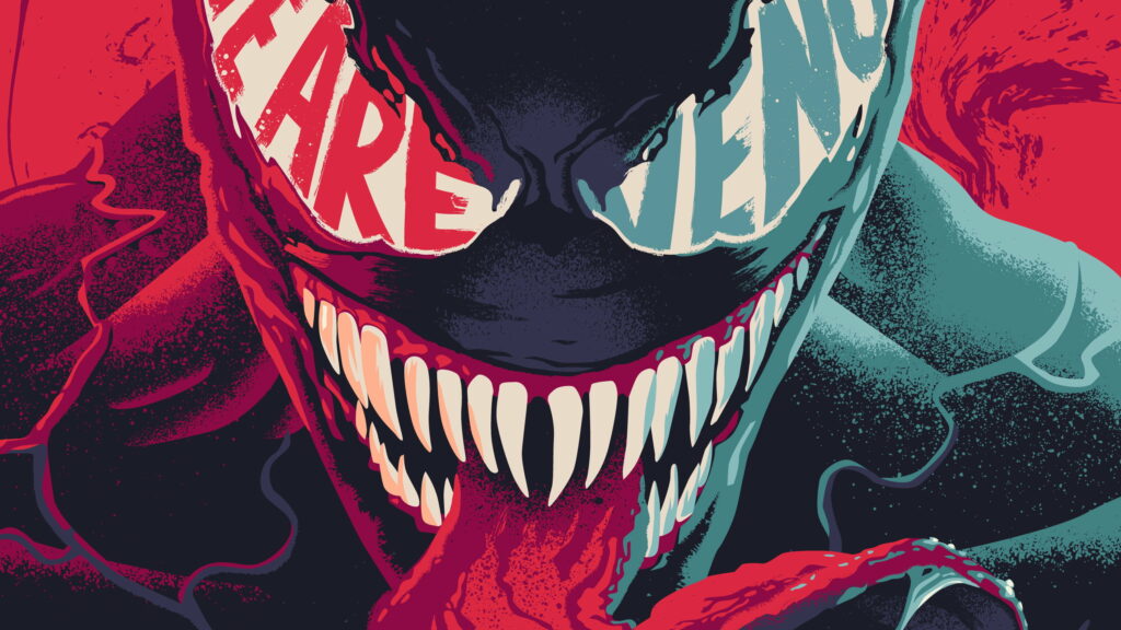 Venom: Unleashed Superhero in Captivating Digital Art Wallpaper