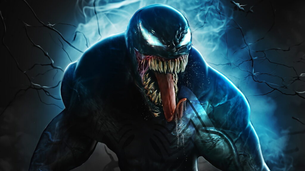 Sinister Venom: An HD Artwork Wallpaper of Marvel Comics' Menacing Anti-Hero in the Marvel Cinematic Universe