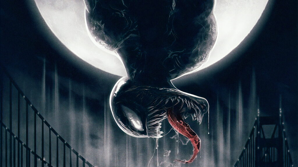 Venom: A Devilish Superhero Unleashes Terrifying Fury in Spectacular Digital Art Wallpaper