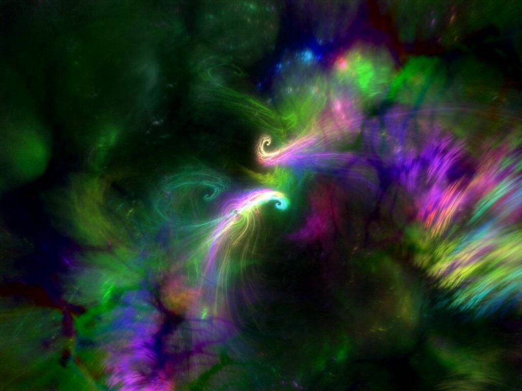 Mesmerizing Cosmic Abstract Wallpaper - Vibrant 1600x1200 Background