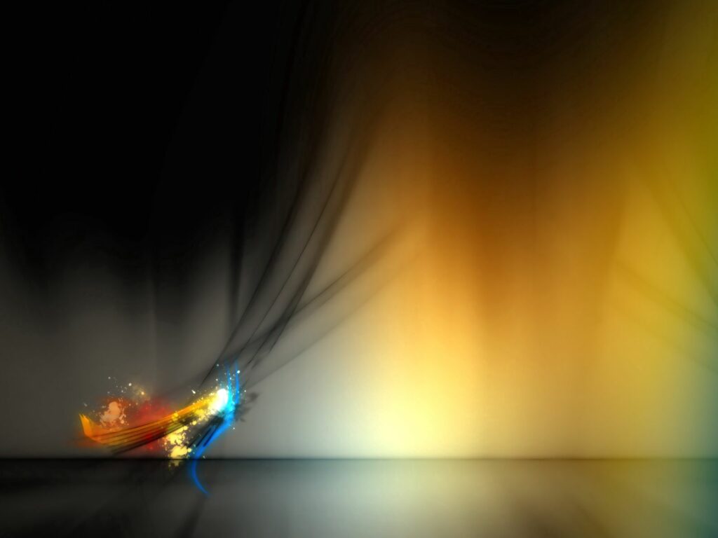 Vibrant Abstract Dark Gradient Wallpaper with Colorful Light Splash