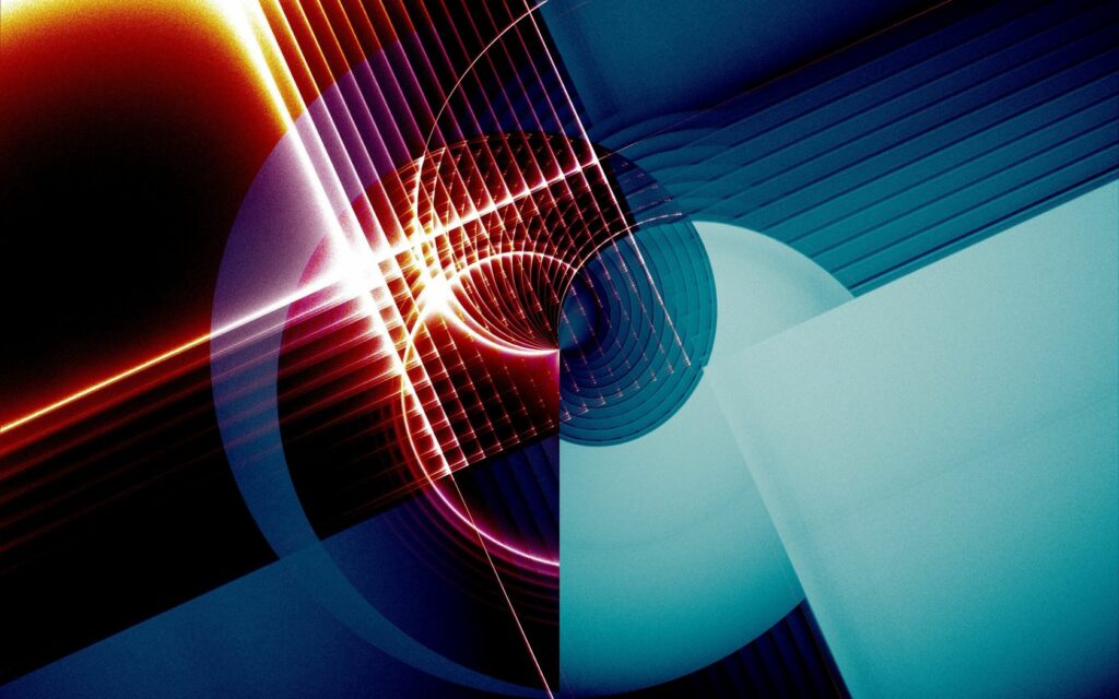 Vibrant 1680x1050 Abstract Wallpaper with Dynamic Geometric Shapes