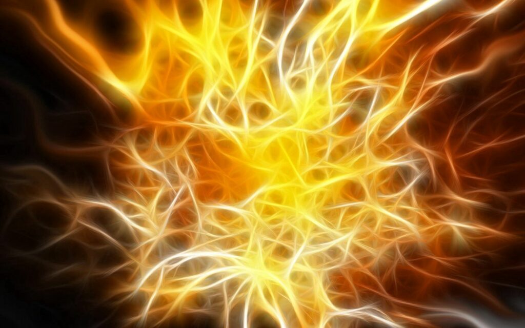 Vibrant 1680x1050 Fiery Lines Wallpaper - Dynamic Energy Background