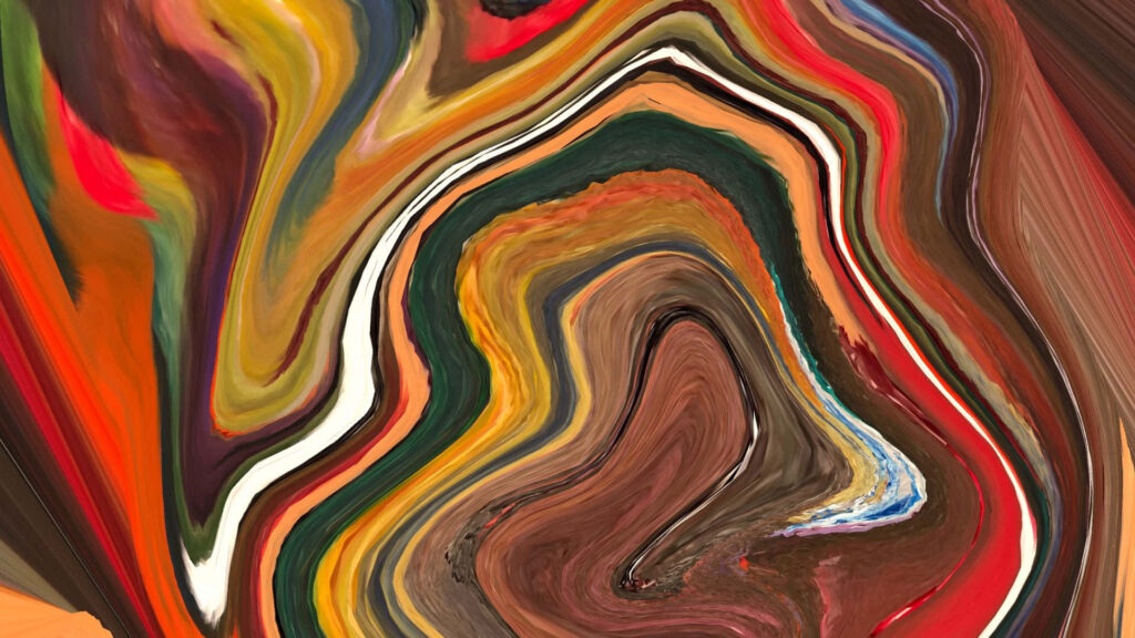 Vibrant Abstract Melting Wallpaper - 1920x1080 Colorful Background