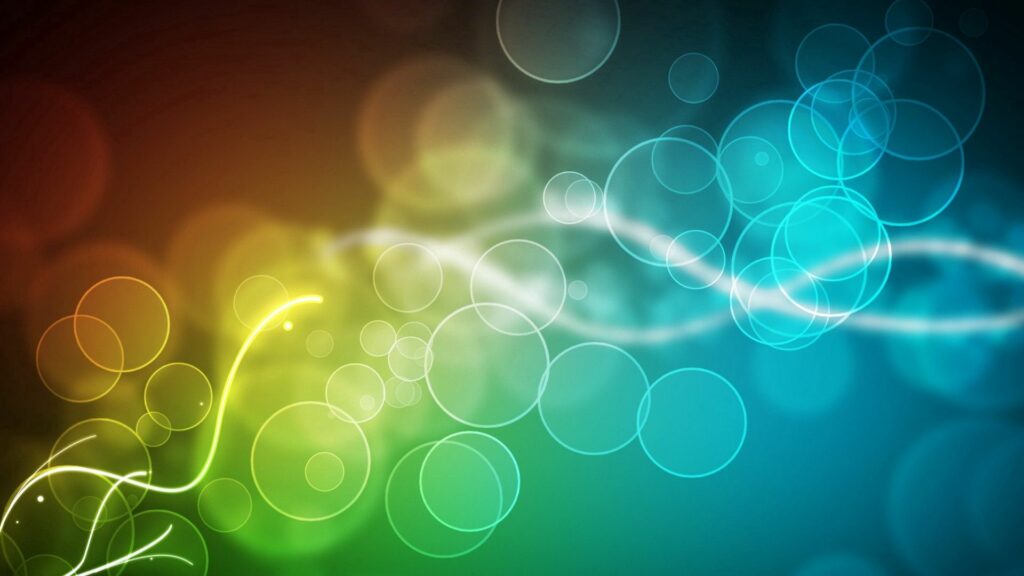Dynamic Multi-Colored Circle Wallpaper - Vibrant 1920x1080 Background