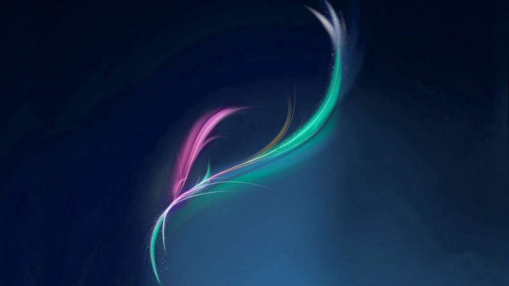 Vibrant Flowing Color Wallpaper: Dynamic Pink, Teal & Blue Design