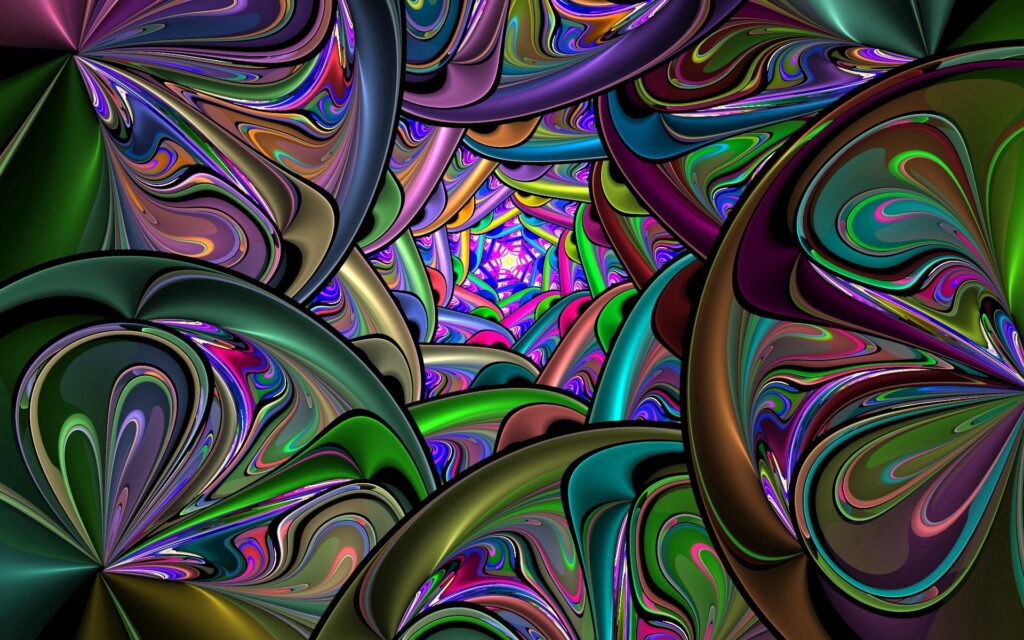 Vibrant 1920x1200 Abstract Vortex Wallpaper: Swirling Colors & Patterns